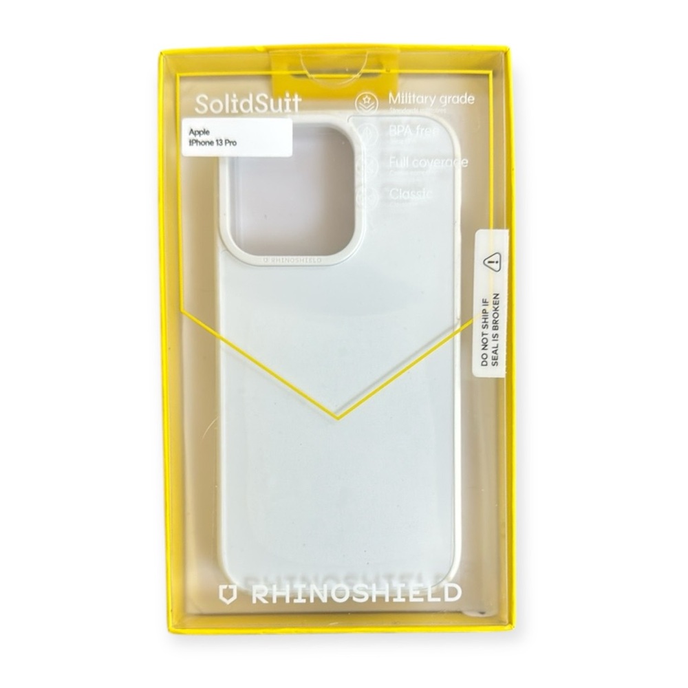 SolidSuit RhinoShield Case for Apple iPhone 13 Pro - White